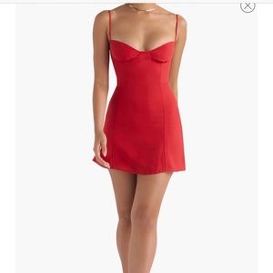 House of CB Christiana Floral minidress in red